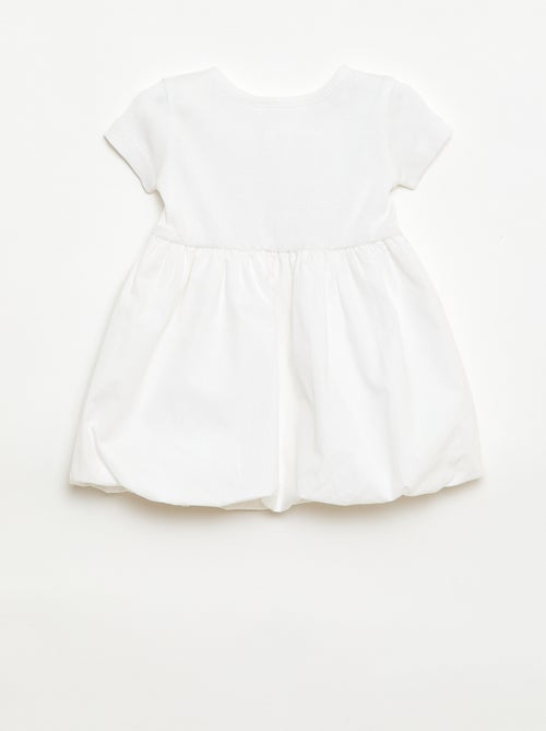 Robe à manches courtes forme boule - Kiabi