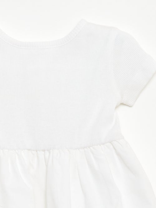 Robe à manches courtes forme boule - Kiabi