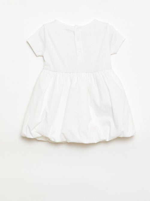 Robe à manches courtes forme boule - Kiabi