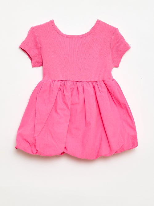 Robe à manches courtes forme boule - Kiabi