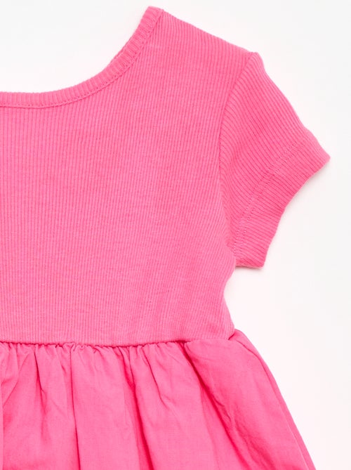 Robe à manches courtes forme boule - Kiabi