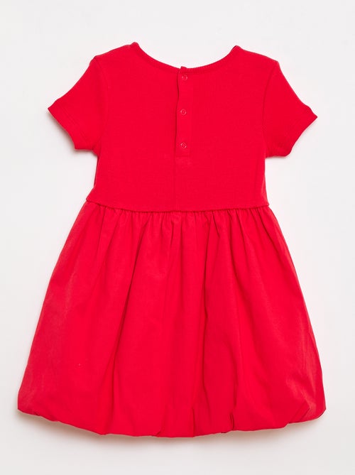 Robe à manches courtes forme boule - Kiabi