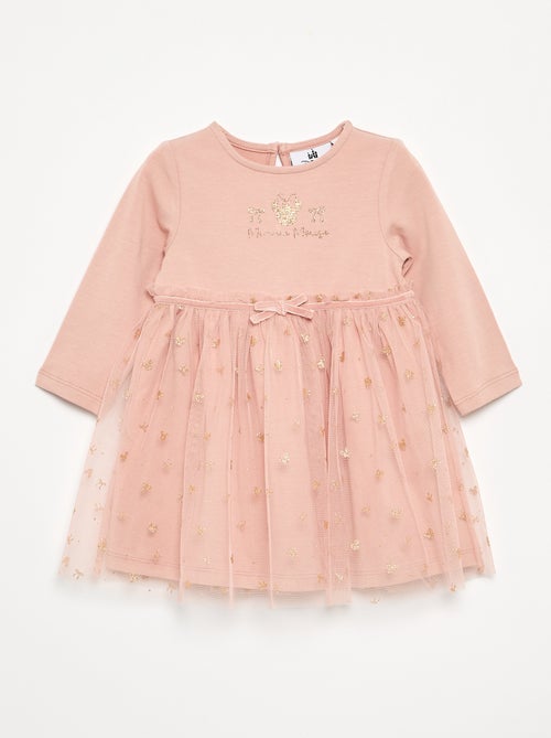Robe avec bas en tulle 'Minnie' 'Disney' - Kiabi