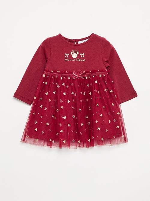 Robe avec bas en tulle 'Minnie' 'Disney' - Kiabi