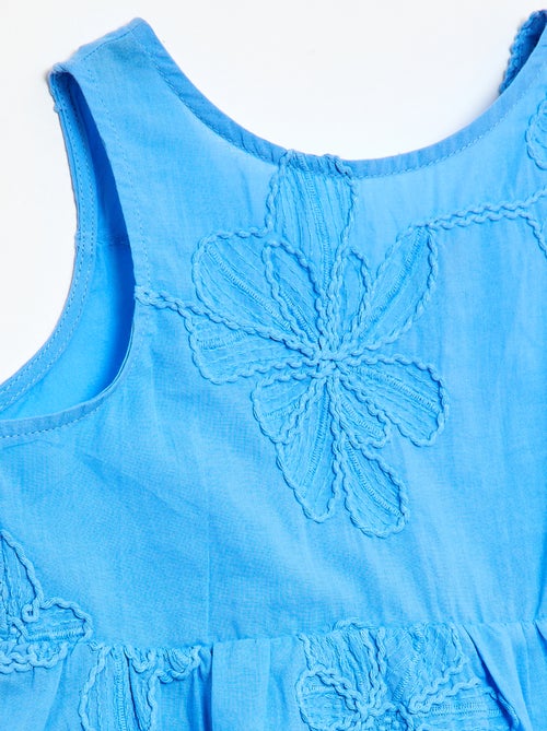 Robe avec broderies fleurs - Kiabi