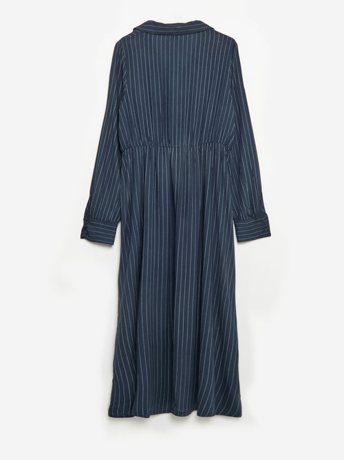 Robe chemise longue facile à enfiler - Kiabi