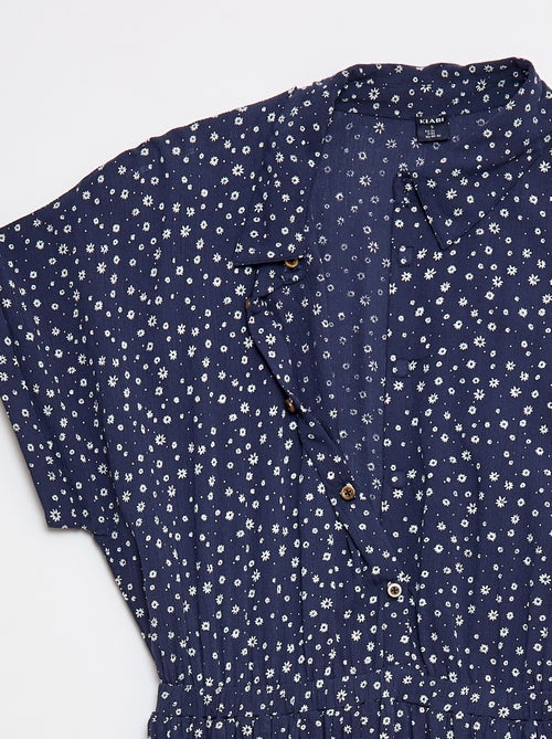 Robe chemise longue léopard - So Easy - Kiabi