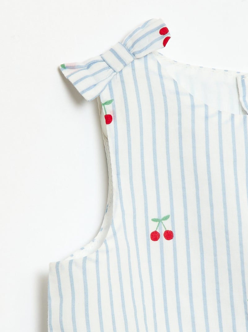 Robe coupe évasée sans manches Blanc - Kiabi