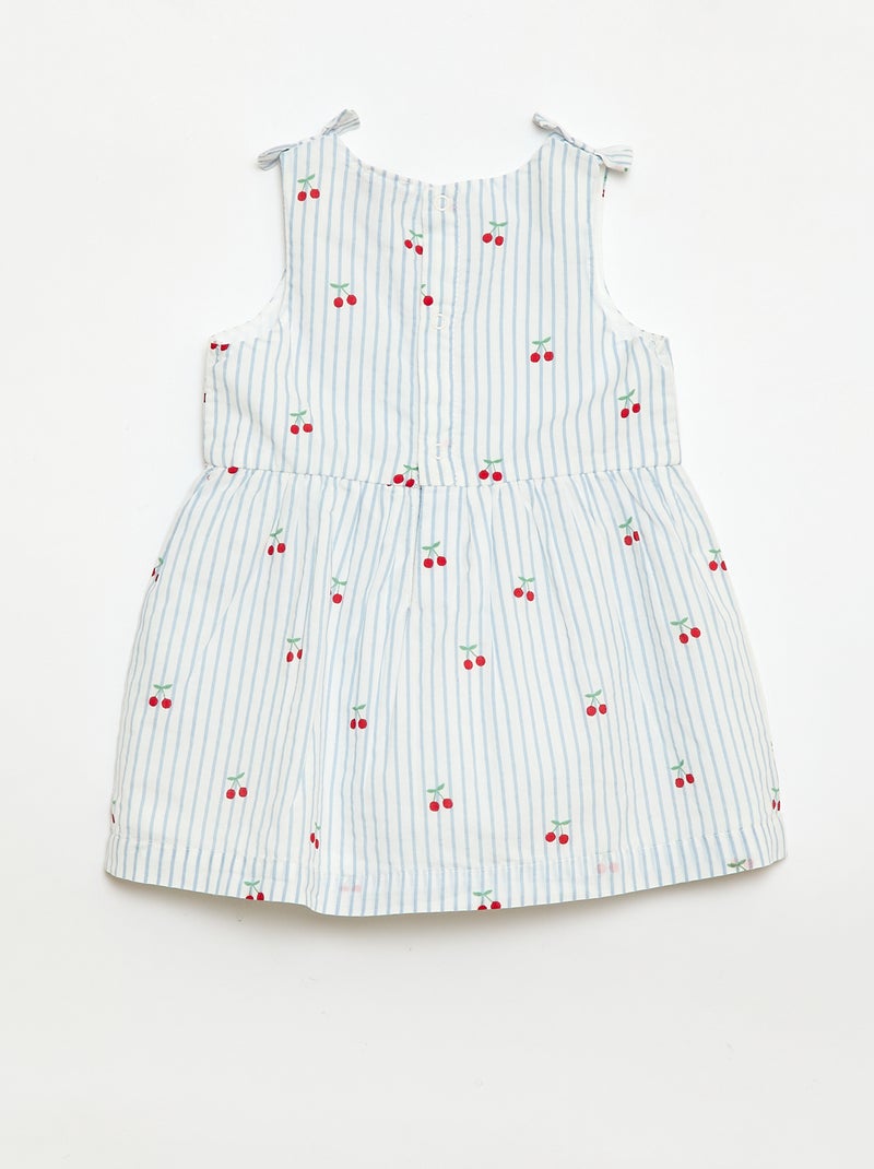 Robe coupe évasée sans manches Blanc - Kiabi