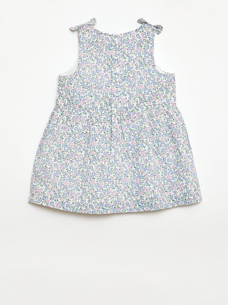 Robe coupe évasée sans manches Blanc - Kiabi