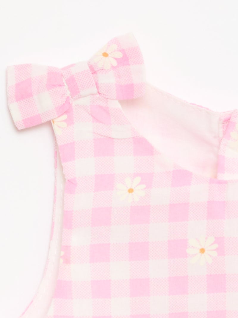 Robe coupe évasée sans manches Rose - Kiabi