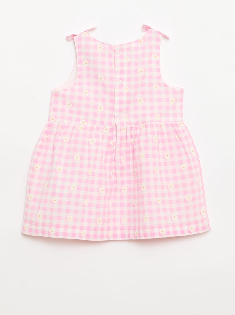 Robe coupe évasée sans manches Rose - Kiabi