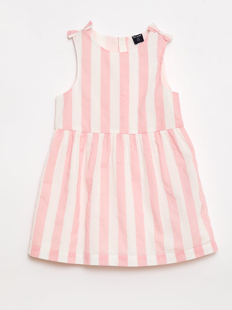 Robe coupe évasée sans manches Rose - Kiabi