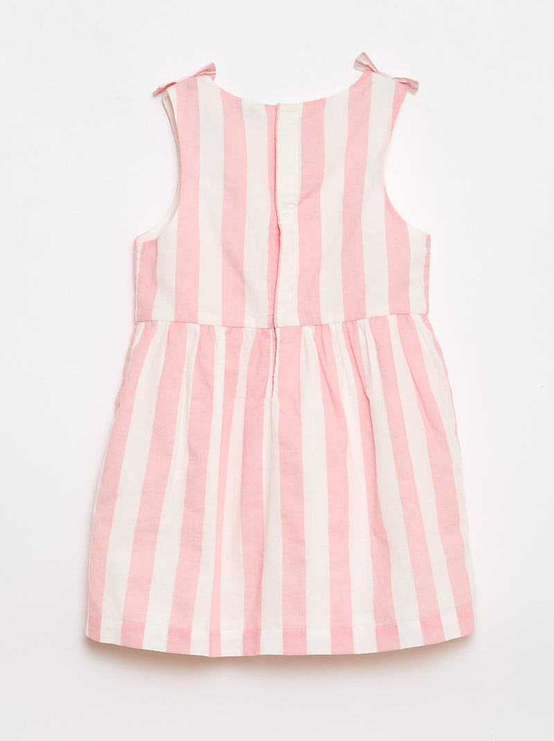 Robe coupe évasée sans manches Rose - Kiabi