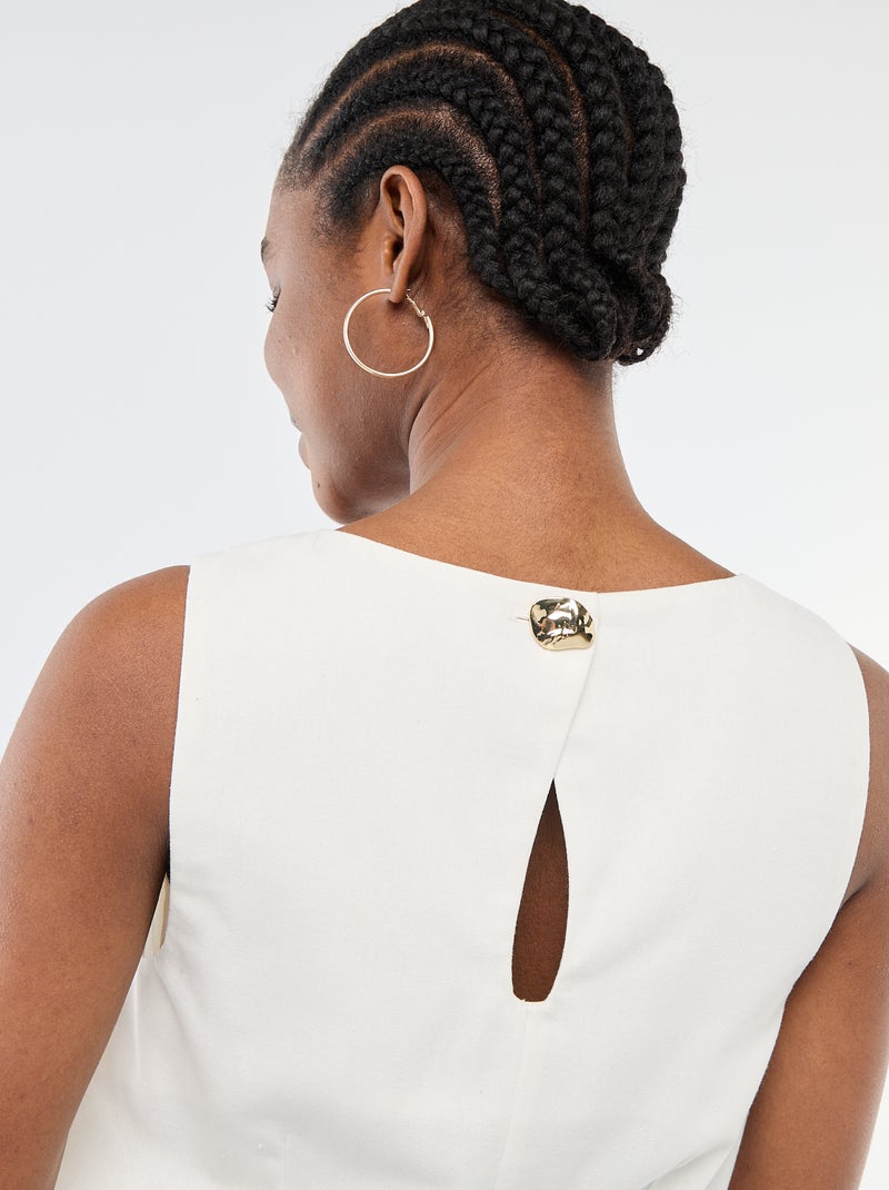 Robe courte de cérémonie Blanc - Kiabi