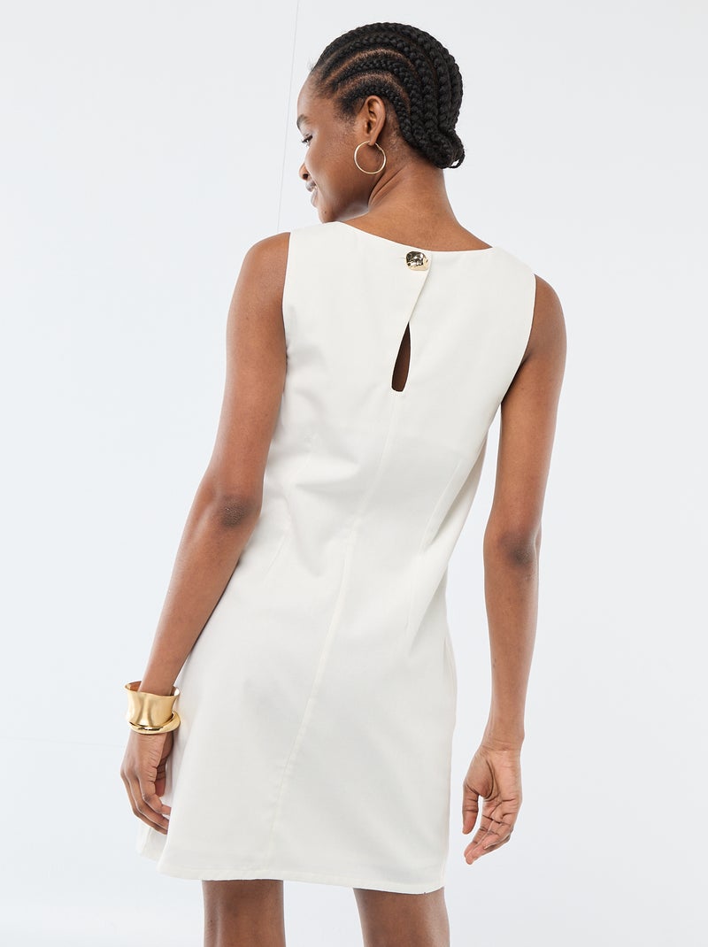 Robe courte de cérémonie Blanc - Kiabi