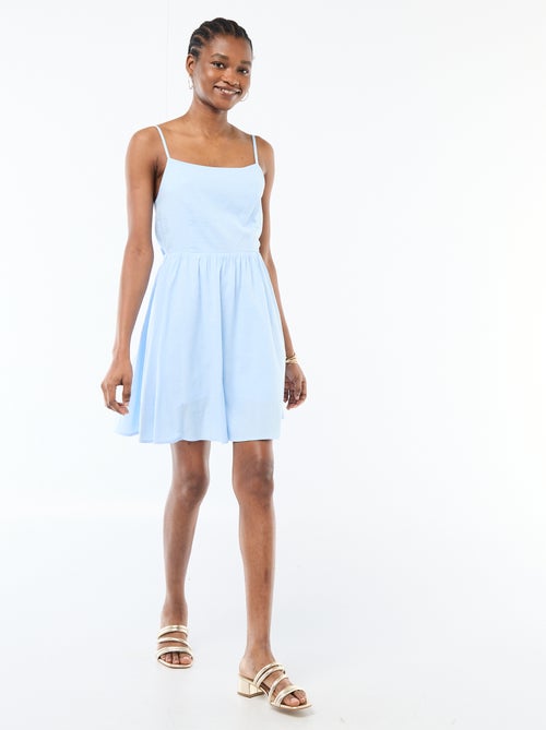 Robe courte fines bretelles - Kiabi