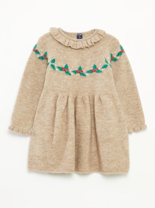 Robe de Noël avec collerette - Kiabi