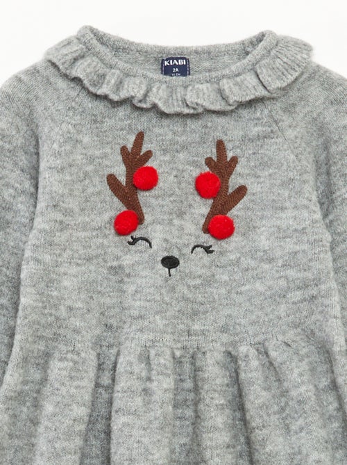 Robe de Noël avec collerette - Kiabi