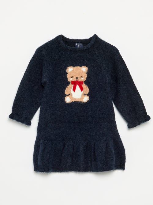Robe de Noël en maille tricotée - Kiabi