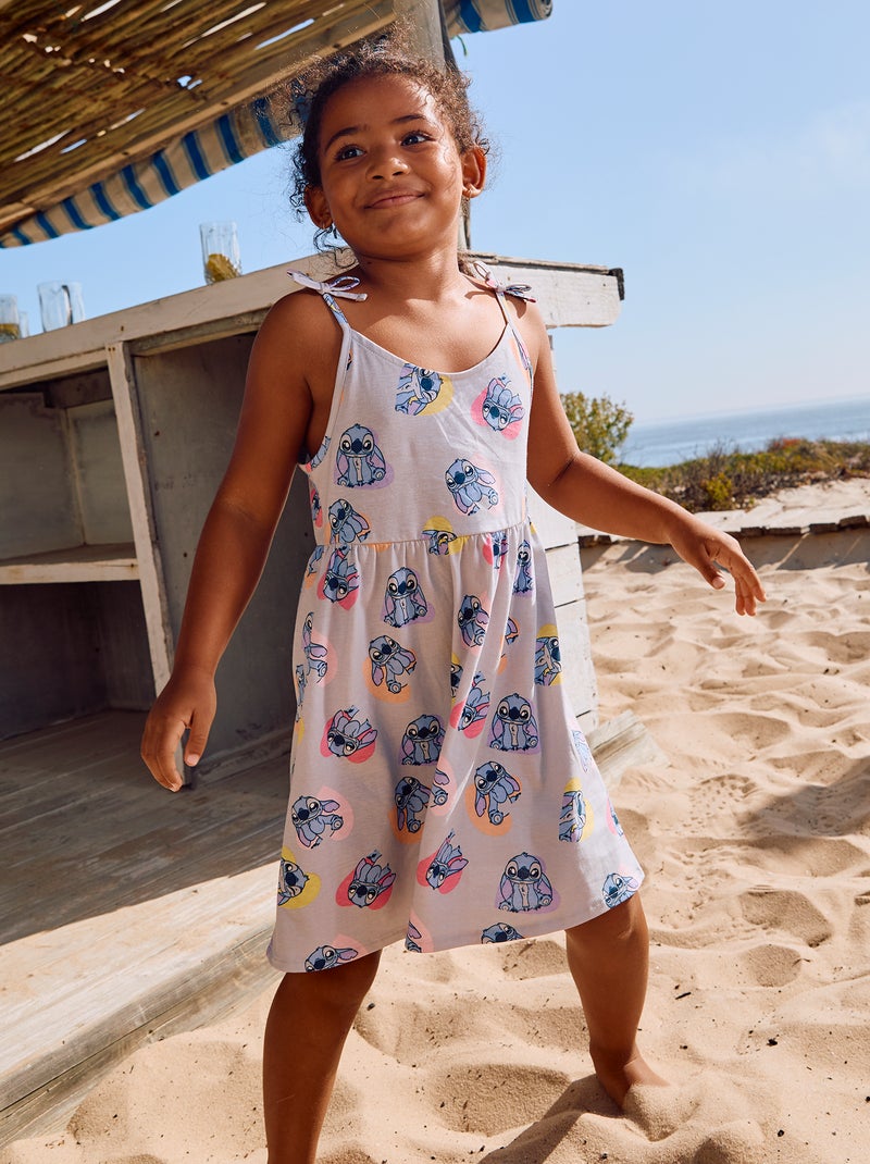 Robe 'Disney' à bretelles avec nœuds Bleu - Kiabi