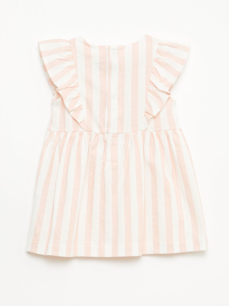 Robe 'Disney' avec volants en coton léger Rose - Kiabi