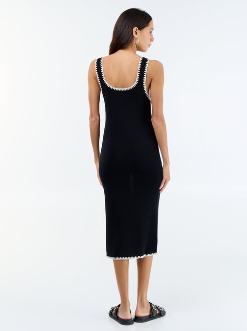 Robe droite en maille tricot - Kiabi