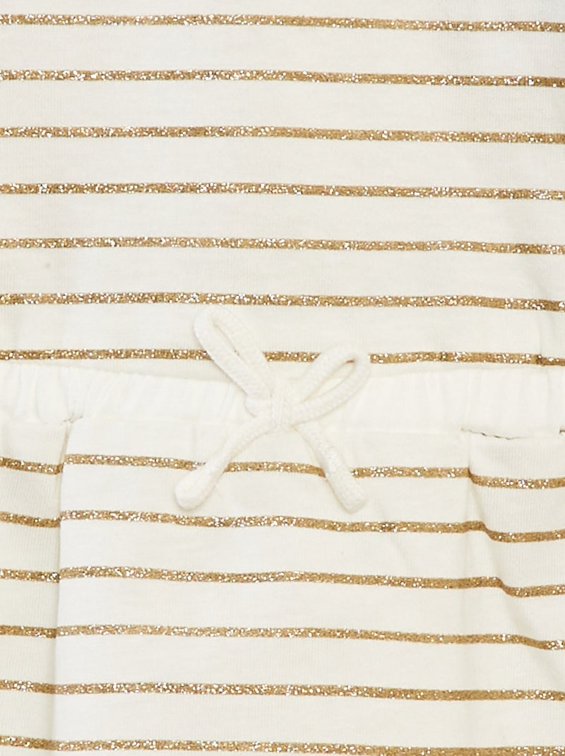 Robe en jersey à motif BLANC - Kiabi