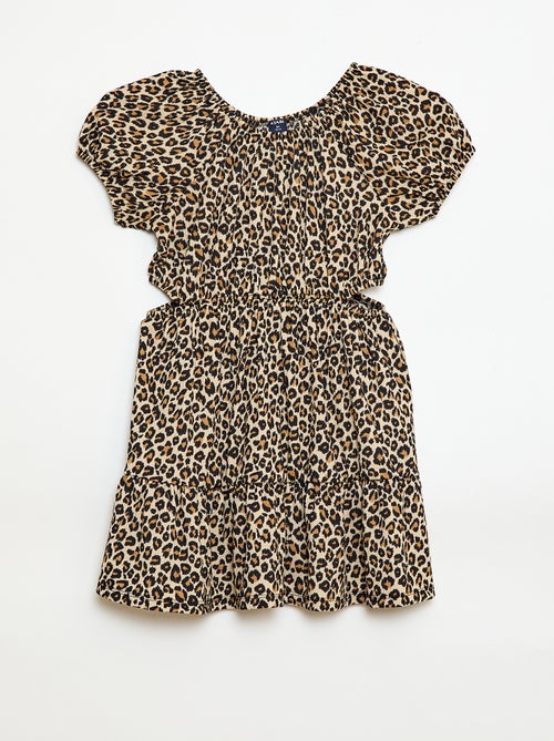 Robe en maille ajourée sur les côtés - Kiabi