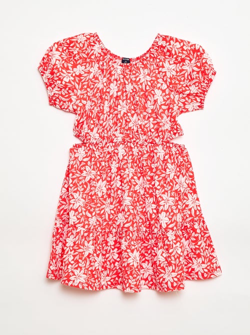 Robe en maille ajourée sur les côtés - Kiabi