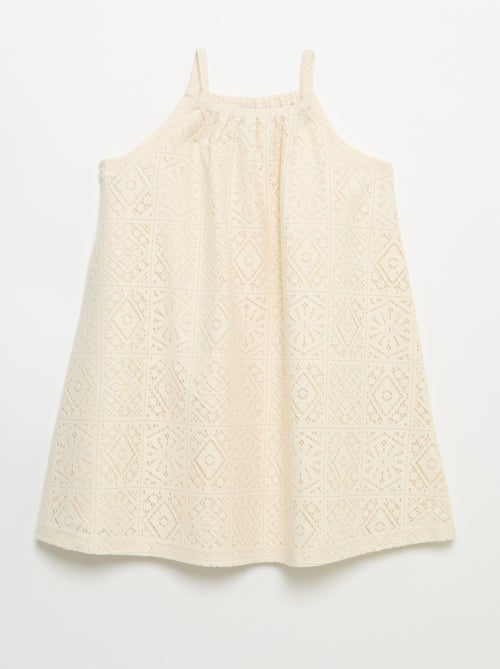 Robe en maille crochet avec bretelles non réglable - Kiabi Robe en maille crochet avec bretelles non réglable - Kiabi