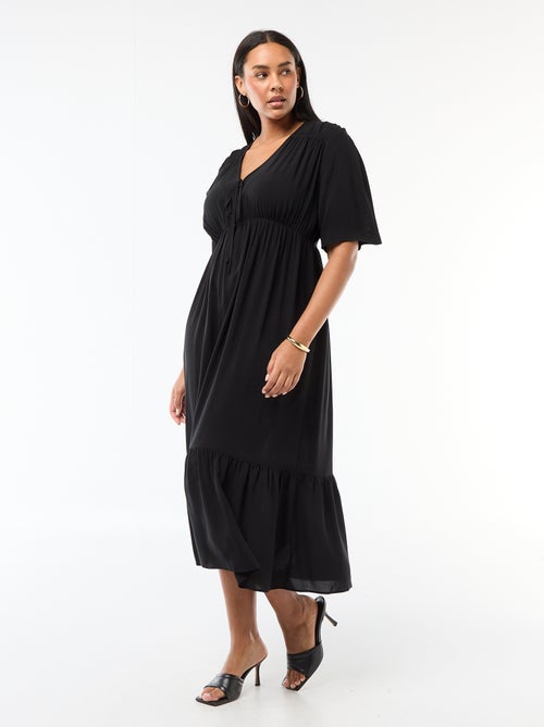 Robe fluide imprimée fantaisie - Kiabi