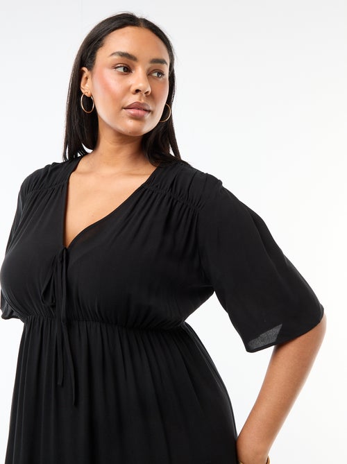 Robe fluide imprimée fantaisie - Kiabi