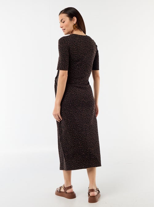 Robe grossesse torsadée devant - Kiabi
