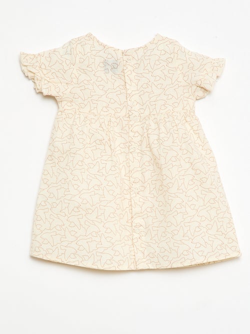 Robe légère avec manches courtes volantées - Kiabi