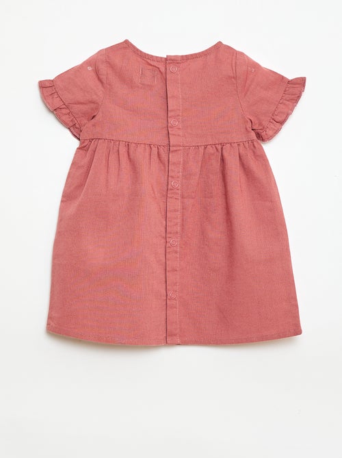 Robe légère avec manches courtes volantées - Kiabi