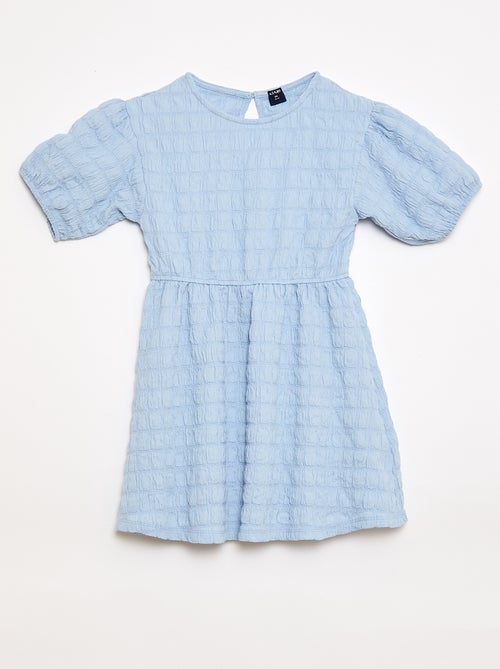 Robe légère unie à manches courtes - Kiabi