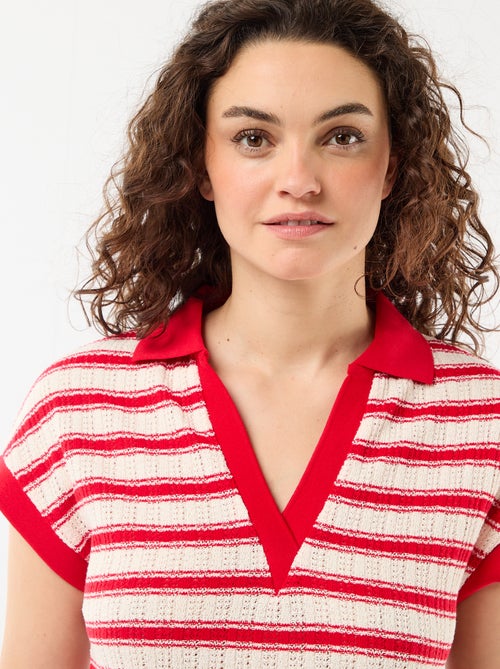 Robe longue col polo - Kiabi