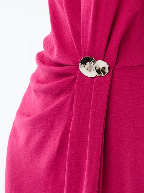 Robe longue sans manches avec effet drapé - Kiabi