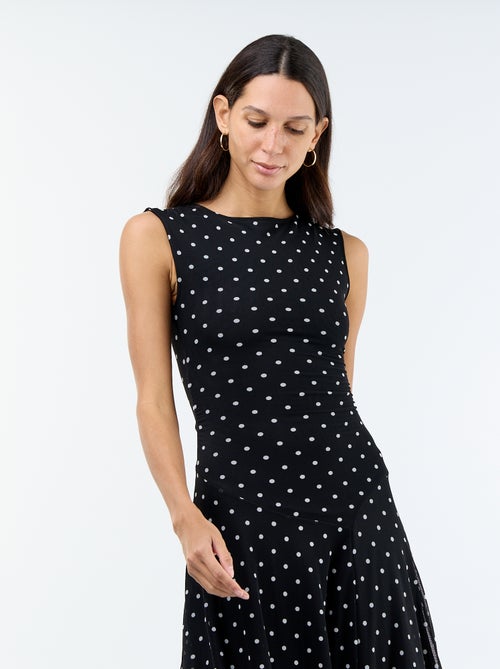 Robe longue sans manches bas asymétrique - Kiabi