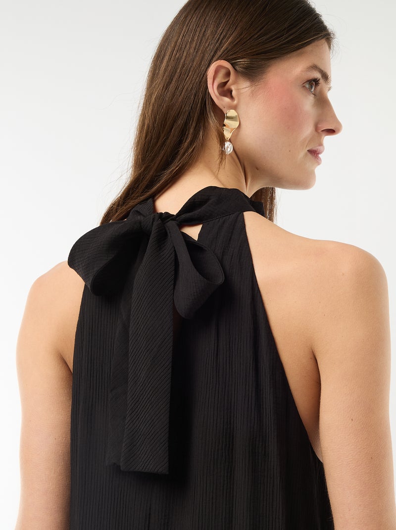 Robe longue sans manches Noir - Kiabi