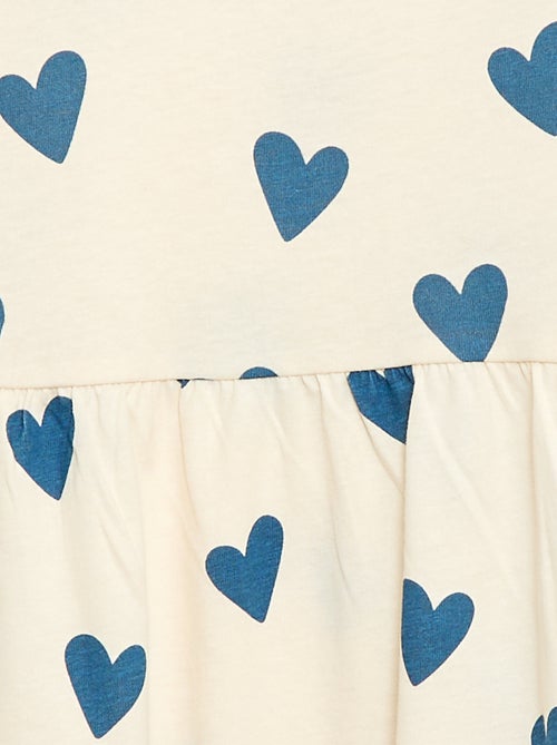 Robe manches courtes à motif - Kiabi