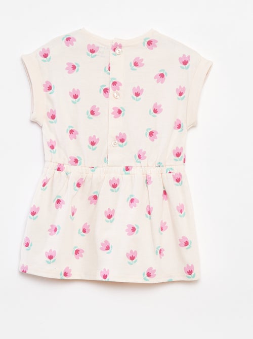 Robe manches courtes en jersey - Kiabi