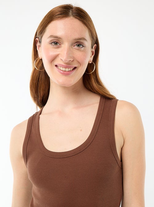 Robe midi type débardeur - Kiabi