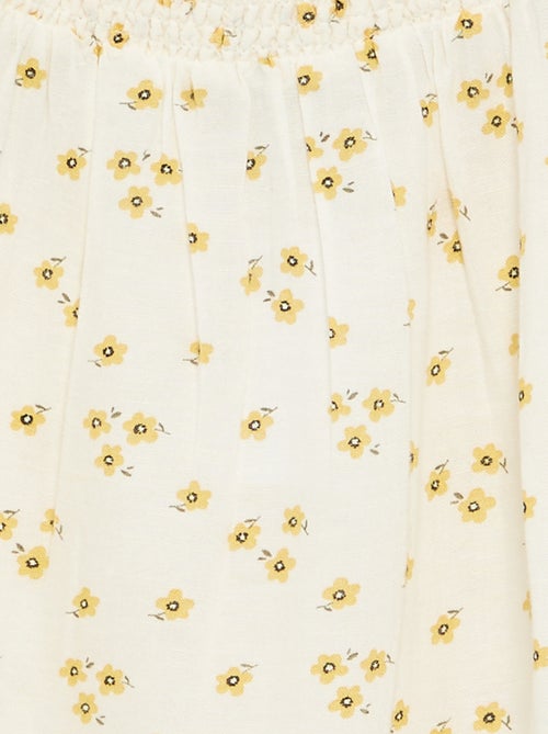 Robe motif all-over avec fines bretelles - Kiabi