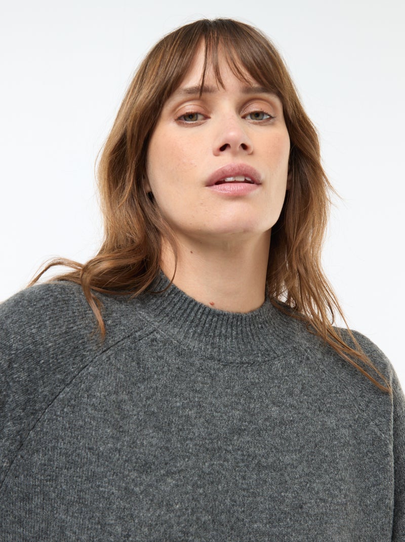 Robe pull de maternité Gris - Kiabi