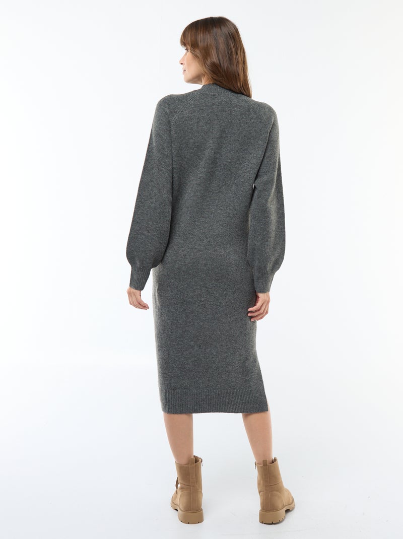 Robe pull de maternité Gris - Kiabi