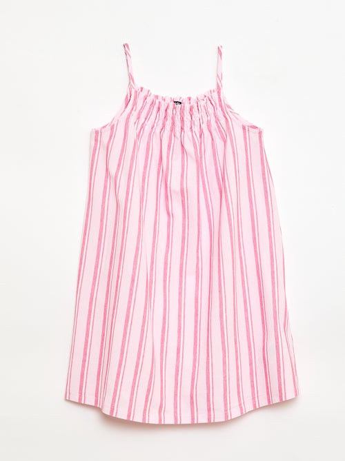Robe rayée à bretelles - Kiabi