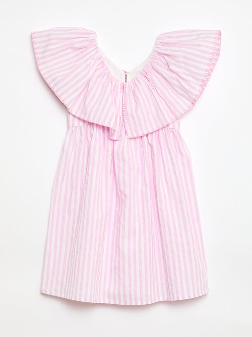 Robe rayée en coton - Kiabi