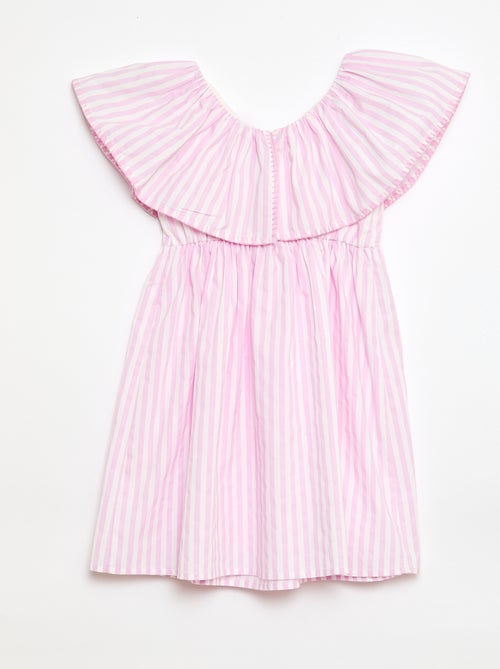 Robe rayée en coton - Kiabi